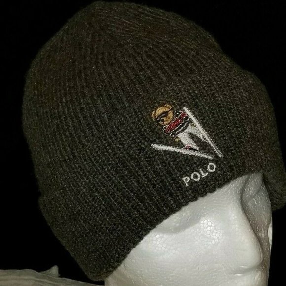 polo bear cuffed hat